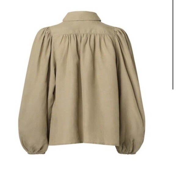 Samsoe Mejsa Shirt Size Large Covert Green NWT - Picture 11 of 11